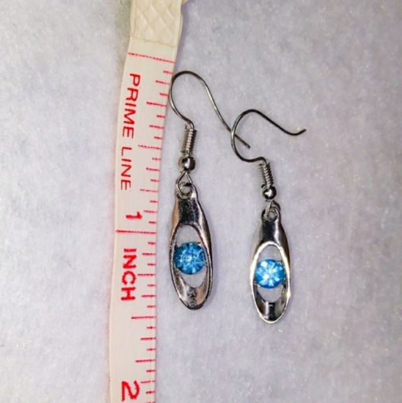 🎀Stunning 925 Crystal Droplet Earrings - Picture 3 of 8